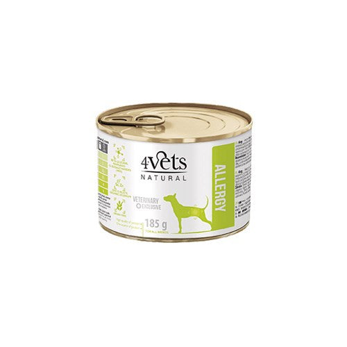 4VETS Natural Allergy Lamb Dog - märkäruoka - 185 g