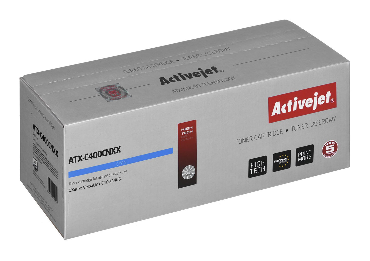Activejet ATX-C400CNXX väriaine (korvaava Xerox 106R03534, Supreme, 8000 sivua, sininen)