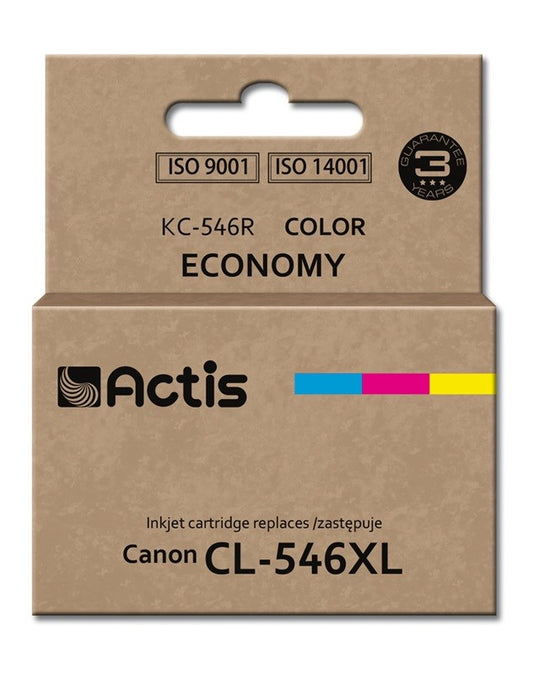 Actis KC-546R muste Canon-tulostimeen; Canon CL-546XL vaihto; Vakio; 15 ml; väri