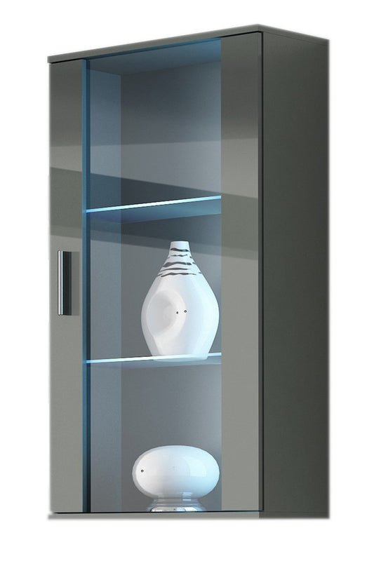 Cama hanging display cabinet SOHO grey/grey gloss - KorhoneCom