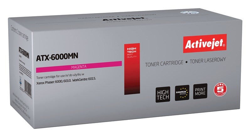 Activejet ATX-6000MN toner for Xerox printer, Xerox 106R01632 replacement, Supreme, 1000 pages, magenta - KorhoneCom