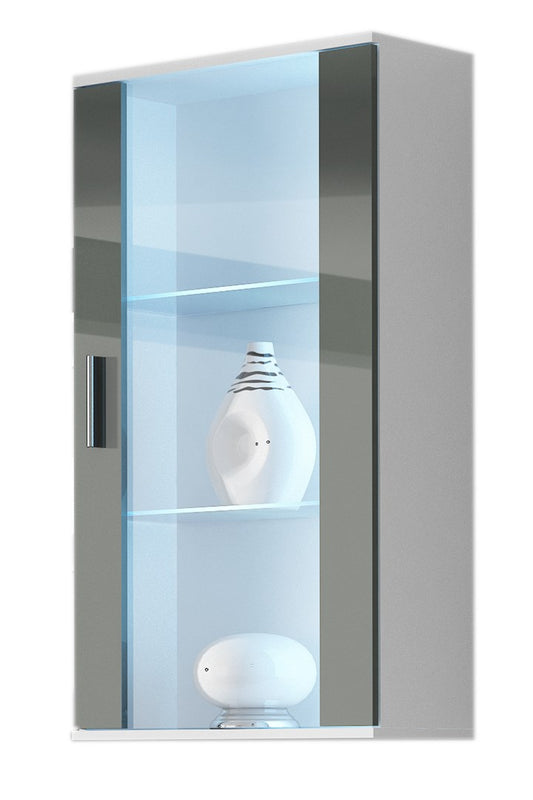 Cama hanging display cabinet SOHO white/grey gloss - KorhoneCom