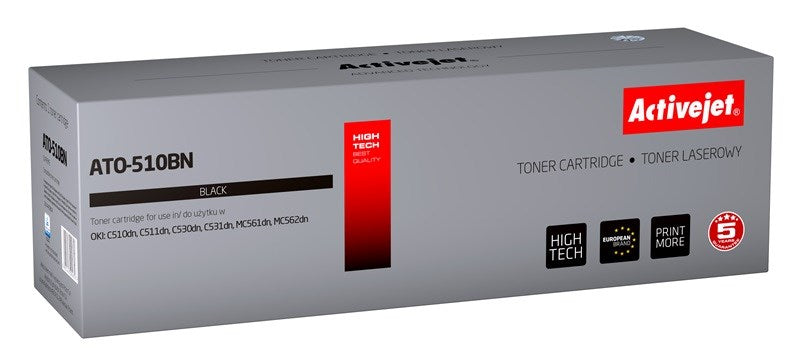 Activejet ATO-510BN väriaine OKI-tulostimeen; OKI 44469804 korvaava; Supreme; 5000 sivua; musta - KorhoneCom