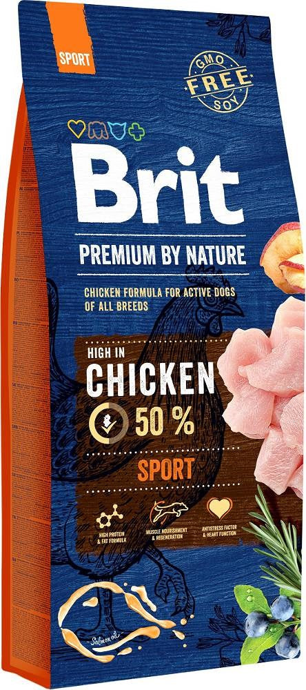 Brit Premium By Nature Sport - dry dog food - 15kg - KorhoneCom