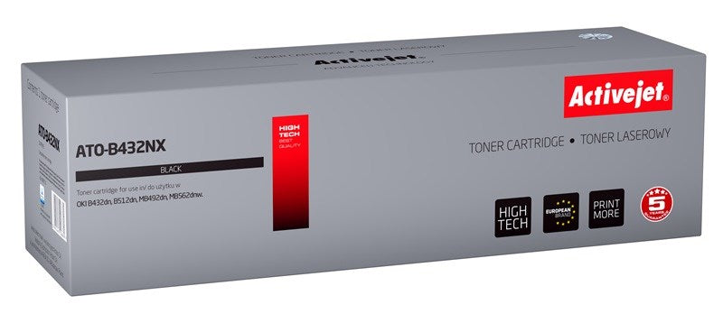 Activejet ATO-B432NX toner (replacement for OKI 45807111, Supreme, 12000 pages, black) - KorhoneCom