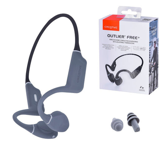 Bone conduction headphones CREATIVE OUTLIER FREE+ wireless  waterproof Black - KorhoneCom