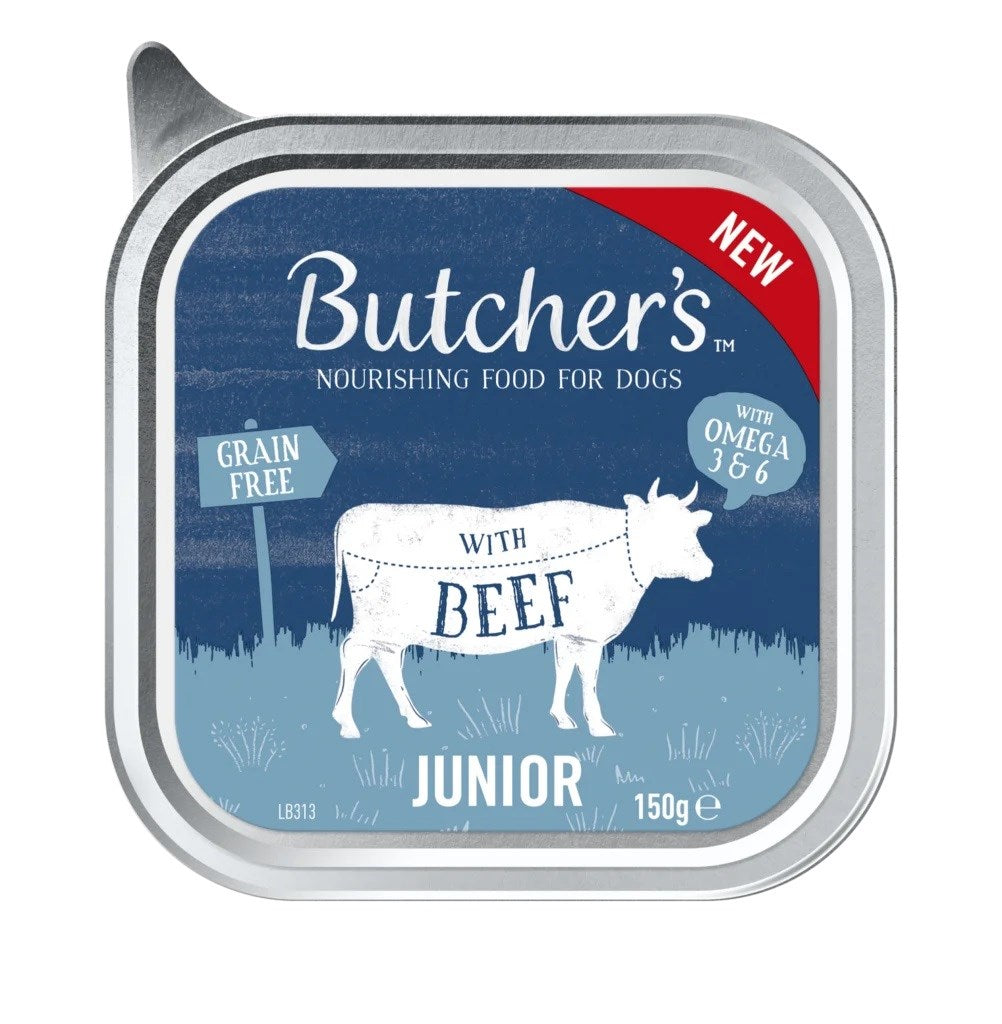BUTCHER'S Original Junior Pate naudanlihalla - Koiran märkäruoka - 150 g