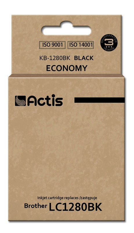 Actis KB-1280BK muste Brother tulostimeen; Brother LC1280Bk korvaava muste; Standard; 60 ml; musta