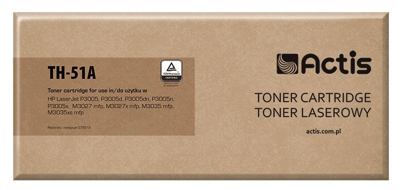 Actis TH-51A Printer Toner cartridge HP  Compatible for HP 51A Q7551A,  Standard,  6500 pages,  black. - KorhoneCom