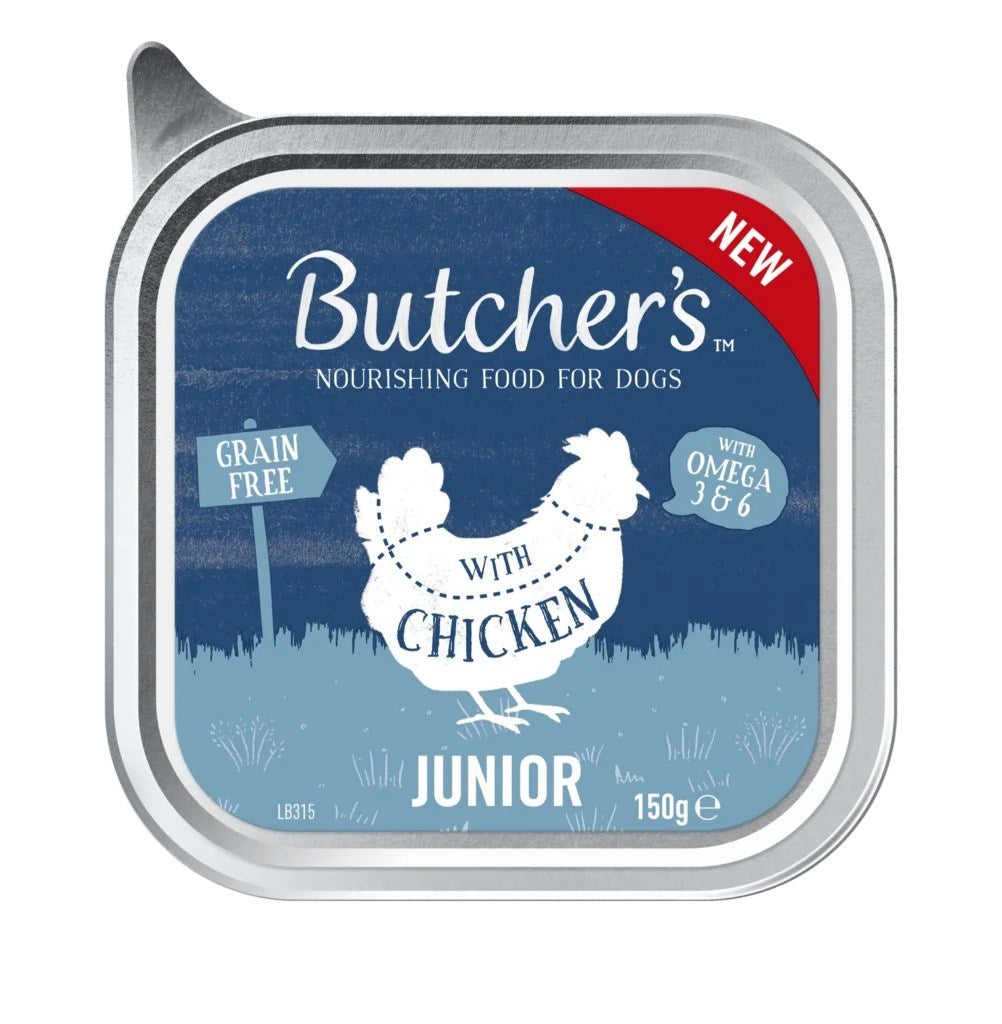 BUTCHER'S Original Junior Pate kanan kanssa - Koiran märkäruoka - 150 g