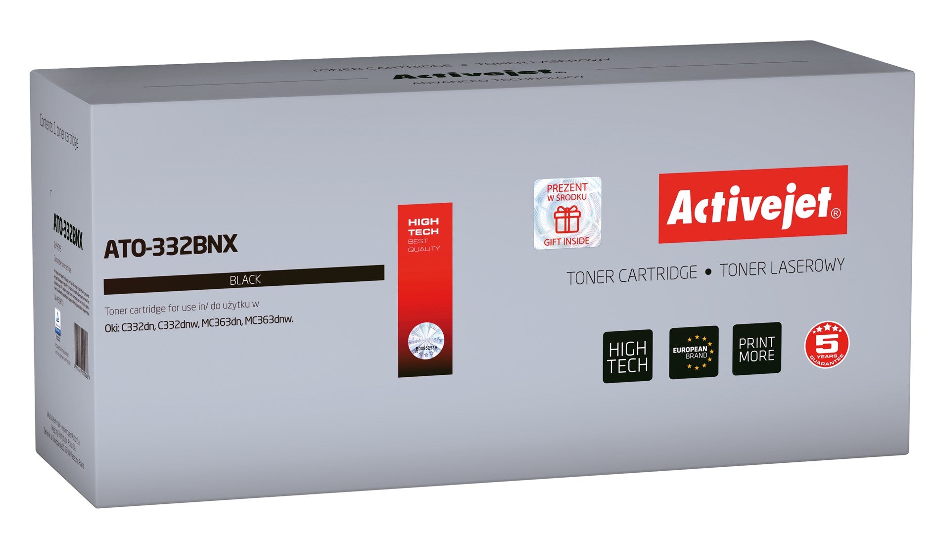 Activejet ATO-332BNX toner (replacement for OKI 46508712, Supreme, 3500 pages, black) - KorhoneCom