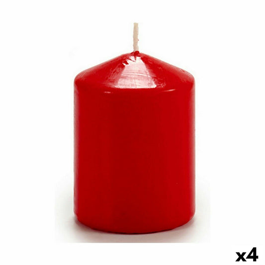 Kynttilä Punainen Vaha (7 x 10 x 7 cm) (4 osaa)