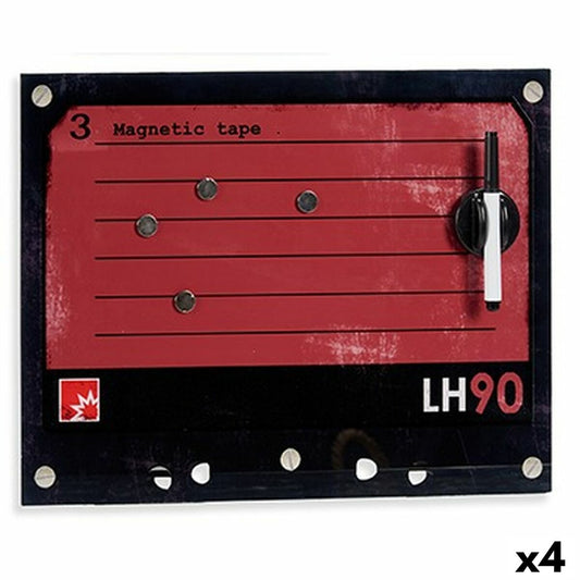 Magneettitaulu ja tussi 40 x 30 cm (4 osaa)