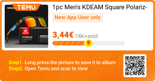 1pc Men's KDEAM Square Polarized @ Temu