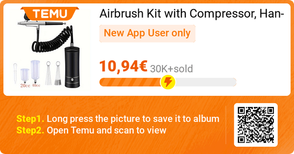 Airbrush Kit with Compressor @ Temu