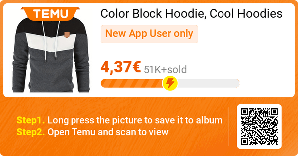 Color Block Hoodie @ Temu