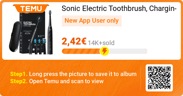 Sonic Electric Toothbrush @ Temu