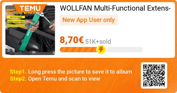 WOLLFAN Multi-Functional Extension Wrench @ Temu