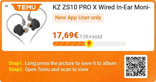 KZ ZS10 PRO X Wired In-Ear @ Temu