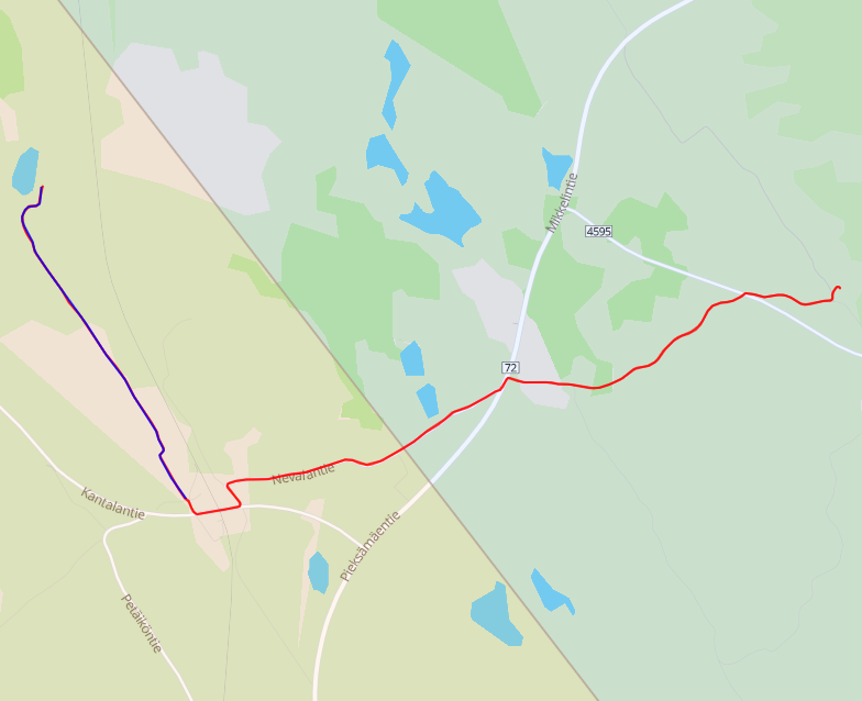 Ruudunmetsästys Pohjoiskankaantieltä