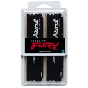 Kingston Technology FURY Beast 32GB 4800MT/s DDR5 CL38 DIMM (2 kpl) Musta