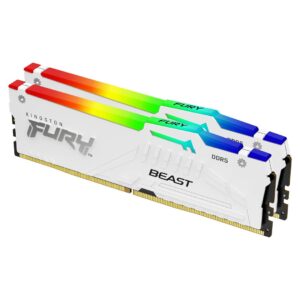 Kingston Technology FURY Beast 64GB 6000MT/s DDR5 CL36 DIMM (2 kpl) Valkoinen RGB EXPO