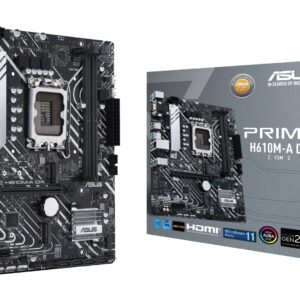 ASUS PRIME H610M-A D4-CSM Intel H610 LGA 1700 micro ATX
