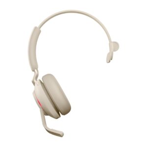 Jabra Evolve2 65 UC Mono Link380a - langattomat over-ear kuulokkeet, beige