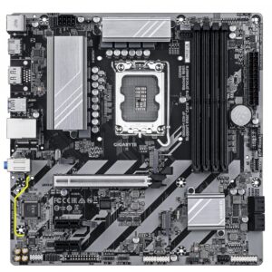 GIGABYTE B860M D3HP -emolevy - Intel Core Ultra -sarjan suorittimet, 4+1+2+1-vaiheinen VRM, jopa 9066 MHz DDR5, 2xPCIe 4.0 M.2, GbE LAN, USB 3.2 Gen 1