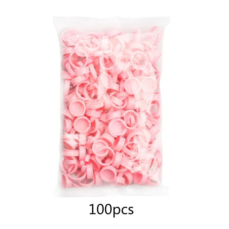 Disposable Glue Holder Ring Cups For Eyelashes Extension Tattoo Pigment Holder Pallet Adhesive Glue Holder Palette Container