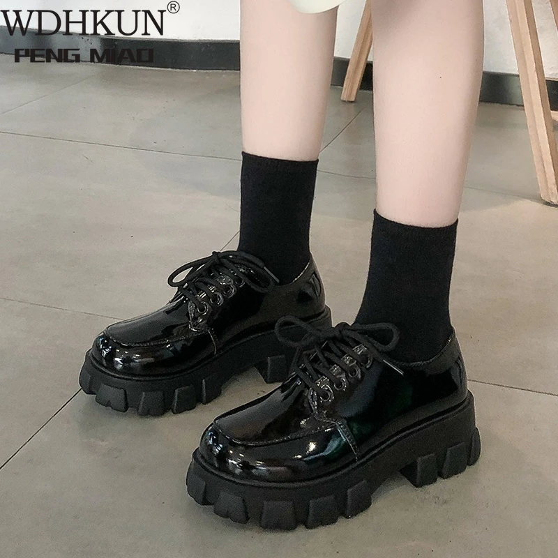 WDHKUN 2020 New Women Chunky Sneakers Hidden Heels Height Increasing Ladies Wedge Shoes High Top Autumn Platform Women Shoes